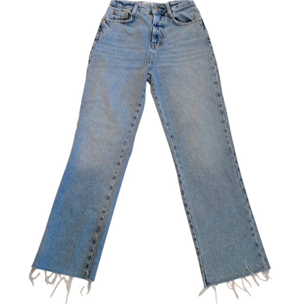 Zara High Waisted Wide Leg Jeans Size 2